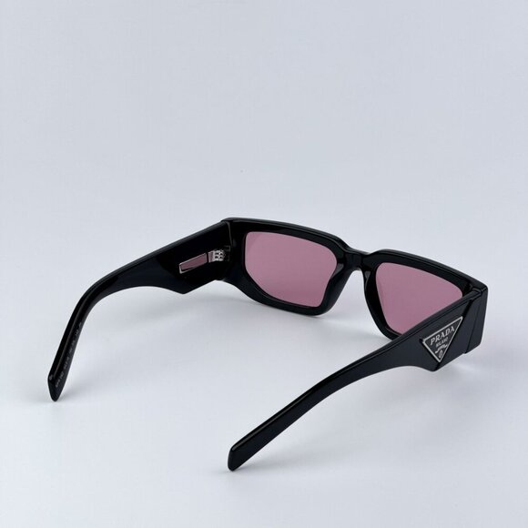 Prada PR09ZS 16K30L BRAND NEW Sunglasses Black Pink Unisex Rectangle - Picture 6 of 9